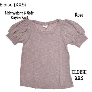 Lularoe NWT XXS Eloise Puffed Sleeve Top